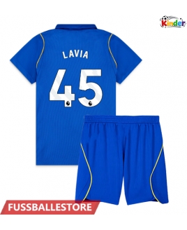 Günstige Chelsea Romeo Lavia #45 Heimtrikotsatz Kinder 2026-27 Kurzarm (+ Kurze Hosen)
